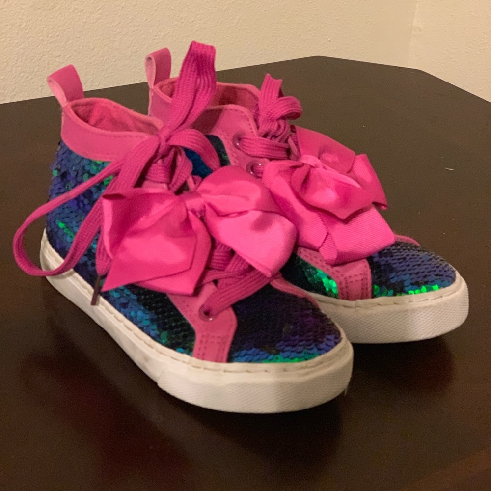 Jojo Siwa little girls high top shoes, sz 1
